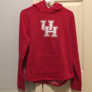 medium women’s red university of houston hoodie